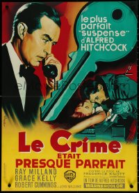 5w0097 DIAL M FOR MURDER French 22x31 R1962 different Koutachy art of Kelly & Milland, Hitchcock!