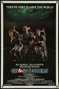 5w0762 GHOSTBUSTERS 1sh 1984 Bill Murray, Dan Aykroyd & Harold Ramis here to save the world!