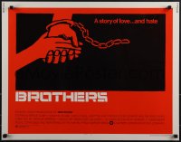 5w0450 BROTHERS 1/2sh 1977 Bernie Casey, Vonetta McGee, Saul Bass artwork!