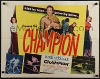 5w0455 CHAMPION style B 1/2sh 1949 boxer Kirk Douglas with Marilyn Maxwell, boxing classic!