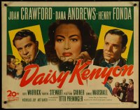 5w0461 DAISY KENYON 1/2sh 1947 Joan Crawford, Henry Fonda, Dana Andrews, directed by Otto Preminger!