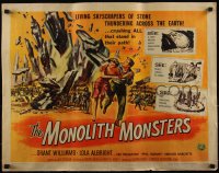 5w0503 MONOLITH MONSTERS 1/2sh 1957 most classic Reynold Brown sci-fi art of living skyscrapers!