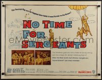 5w0508 NO TIME FOR SERGEANTS 1/2sh 1958 Andy Griffith, wacky Air Force paratrooper artwork!