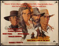 5w0512 ONCE UPON A TIME IN THE WEST 1/2sh 1969 Leone, art of Cardinale, Fonda, Bronson & Robards!