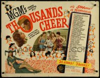 5w0539 THOUSANDS CHEER style B 1/2sh 1943 Gene Kelly and Kathryn Grayson, all-star cast, ultra rare!