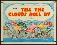 5w0542 TILL THE CLOUDS ROLL BY 1/2sh R1962 great art of 13 all-stars with umbrellas by Al Hirschfeld!