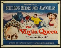 5w0550 VIRGIN QUEEN 1/2sh 1955 Bette Davis, sexy Joan Collins & swashbuckler Richard Todd!