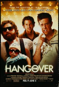 5w0788 HANGOVER advance DS 1sh 2009 Bradley Cooper, Ed Helms, Zach Galifianakis!