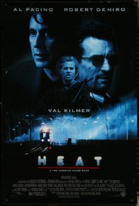 5w0793 HEAT DS 1sh 1996 Al Pacino, Robert De Niro, Val Kilmer, Michael Mann directed!