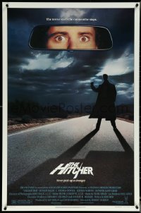 5w0800 HITCHER 1sh 1986 creepy hitchhiker Rutger Hauer, C. Thomas Howell, never pick-up a stranger!