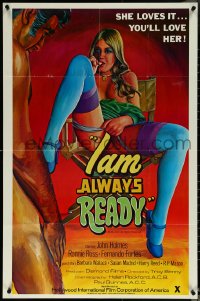 5w0804 I AM ALWAYS READY 25x38 1sh 1979 she loves it, you'll love her, John Holmes, ultra rare!