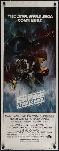 5w0579 EMPIRE STRIKES BACK insert 1980 best Gone with the Wind style art by Roger Kastel!