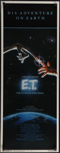 5w0578 E.T. THE EXTRA TERRESTRIAL insert 1982 Drew Barrymore, Steven Spielberg, John Alvin art!