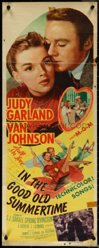 5w0587 IN THE GOOD OLD SUMMERTIME insert 1949 Judy Garland, Van Johnson & Buster Keaton!