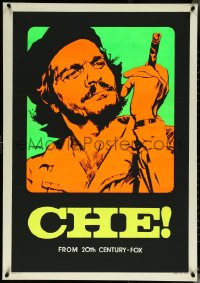 5w0102 CHE Italian 1sh 1969 completely different day-glo art of Omar Sharif as Guevara by Nistri!