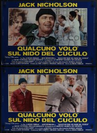 5w0262 ONE FLEW OVER THE CUCKOO'S NEST 5 Italian 18x26 pbustas 1976 Jack Nicholson!