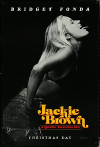 5w0826 JACKIE BROWN teaser 1sh 1997 Quentin Tarantino, profile portrait of sexy Bridget Fonda!