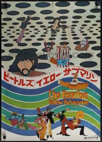 5w0440 YELLOW SUBMARINE Japanese 1969 Beatles John, Paul, Ringo, George, different psychedelic art!