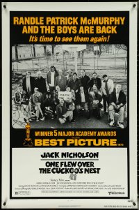 5w0918 ONE FLEW OVER THE CUCKOO'S NEST 1sh R1978 Jack Nicholson & cast, Milos Forman classic!