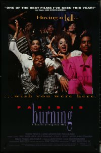 5w0924 PARIS IS BURNING 1sh 1990 cross-dressing drag queens in NYC!