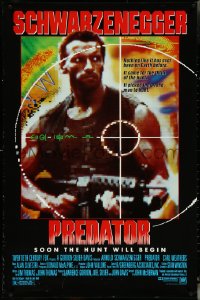 5w0942 PREDATOR 1sh 1987 Arnold Schwarzenegger jungle sci-fi thriller, soon the hunt will begin!