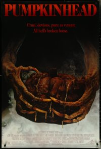 5w0948 PUMPKINHEAD 1sh 1988 directed by Stan Winston, Lance Henriksen, creepy horror image!