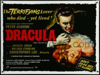 5w0139 HORROR OF DRACULA 30x40 English REPRO poster 2007 artwork from the original British quad!