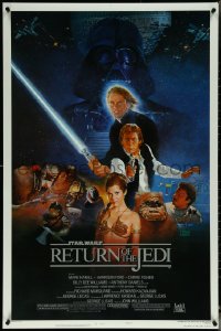 5w0960 RETURN OF THE JEDI style B NSS style 1sh 1983 George Lucas classic, Kazuhiko Sano artwork!