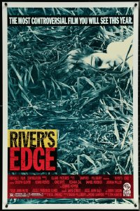 5w0968 RIVER'S EDGE 1sh 1986 Keanu Reeves, Glover, most controversial film you will see this year!