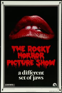 5w0972 ROCKY HORROR PICTURE SHOW 1sh R1980s classic lips, a different set of jaws!