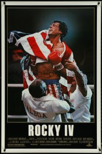 5w0973 ROCKY IV 1sh 1985 heavyweight champ Sylvester Stallone in boxing ring!