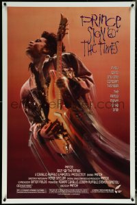 5w0990 SIGN 'O' THE TIMES 1sh 1987 rock and roll concert, great image of Prince w/guitar!