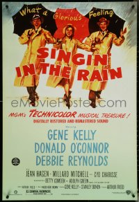 5w0994 SINGIN' IN THE RAIN DS 1sh R2000 Gene Kelly, Donald O'Connor, Debbie Reynolds, classic!