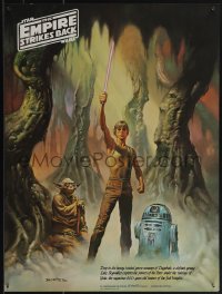 5w0296 EMPIRE STRIKES BACK 18x24 special poster 1980 Coca-Cola, Vallejo, Luke in Dagobah System!