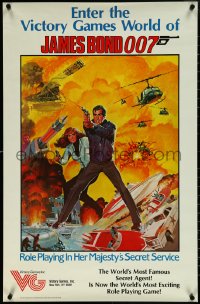 5w0204 JAMES BOND 22x34 special poster 1983 different art of the spy, Her Majesty's Secret Service!