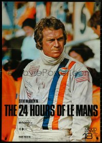 5w0108 LE MANS 24x33 Japanese music poster 1971 cool image of race car driver Steve McQueen, different!