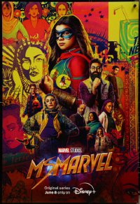 5w0089 MS. MARVEL DS tv poster 2022 Walt Disney Marvel comics, Iman Vellani and top cast montage!