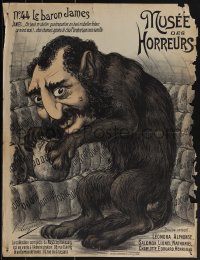 5w0304 MUSEE DES HORREURS #44 20x26 French special poster 1900 anti-Dreyfusard, Lenepveu, ultra rare!