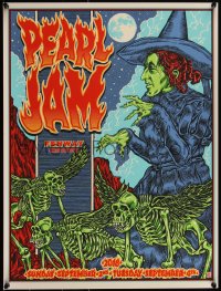 5w0349 PEARL JAM 2-sided 18x24 music poster 2018 art by Ben Brown, Boston, Fenway, Show edition!