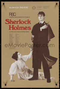 5w0237 SHERLOCK HOLMES 20x30 English stage poster 1974 John Wood in the title role by Dominic!