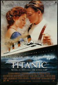 5w1037 TITANIC style B int'l DS 1sh 1997 Leonardo DiCaprio, Kate Winslet, directed by James Cameron!