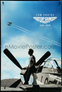 5w1038 TOP GUN: MAVERICK teaser DS 1sh 2022 Naval aviator Cruise on P-51 Mustang fighter airplane!