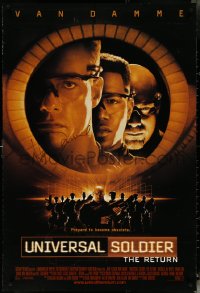 5w1054 UNIVERSAL SOLDIER THE RETURN signed int'l DS 1sh 1999 by Jean-Claude Van Damme!