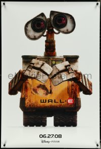 5w1059 WALL-E advance DS 1sh 2008 Walt Disney & Pixar CGI, close-up of star WALL-E!