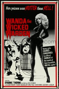 5w1060 WANDA THE WICKED WARDEN 1sh 1977 Jess Franco, Thorne's prison is HOTTER than HELL!