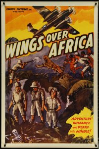 5w1071 WINGS OVER AFRICA 1sh R1947 James Carew, adventure, romance & death in the jungle!