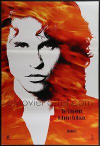 5x0969 LOT OF 6 UNFOLDED SINGLE-SIDED 27X40 DOORS TEASER ONE-SHEETS 1990 Val Kilmer as Morrison!