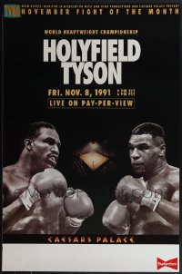 5x0622 LOT OF 6 UNFOLDED SINGLE-SIDED 27X40 HOLYFIELD VS TYSON TV POSTERS 1991 boxing champions!