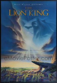 5x1028 LOT OF 4 UNFOLDED DOUBLE-SIDED 27X40 LION KING ONE-SHEETS 1994 Disney cartoon feature!