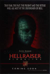 5x0861 LOT OF 11 UNFOLDED DOUBLE-SIDED 27X40 HELLRAISER: BLOODLINE TEASER ONE-SHEETS 1996 Pinhead!